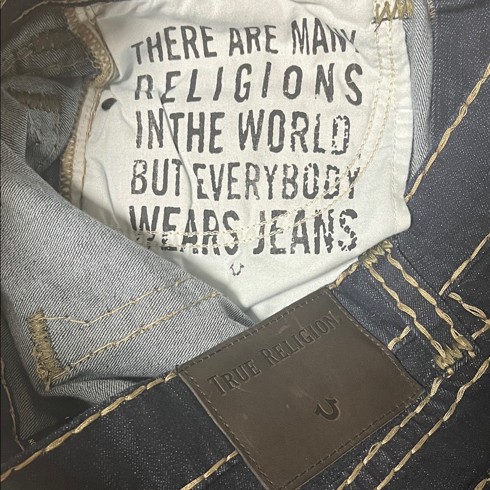 True Religion Dark Blue Jeans - Picture 4 of 7